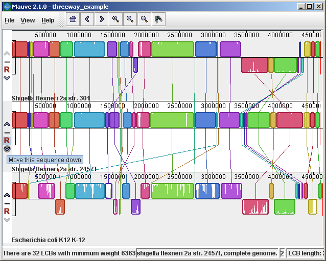 Reordering genome sequences and changing the reference genome